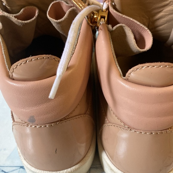 Giuseppe Zanotti Design Pink Patent High Top Sneakers 37 - Picture 14 of 15